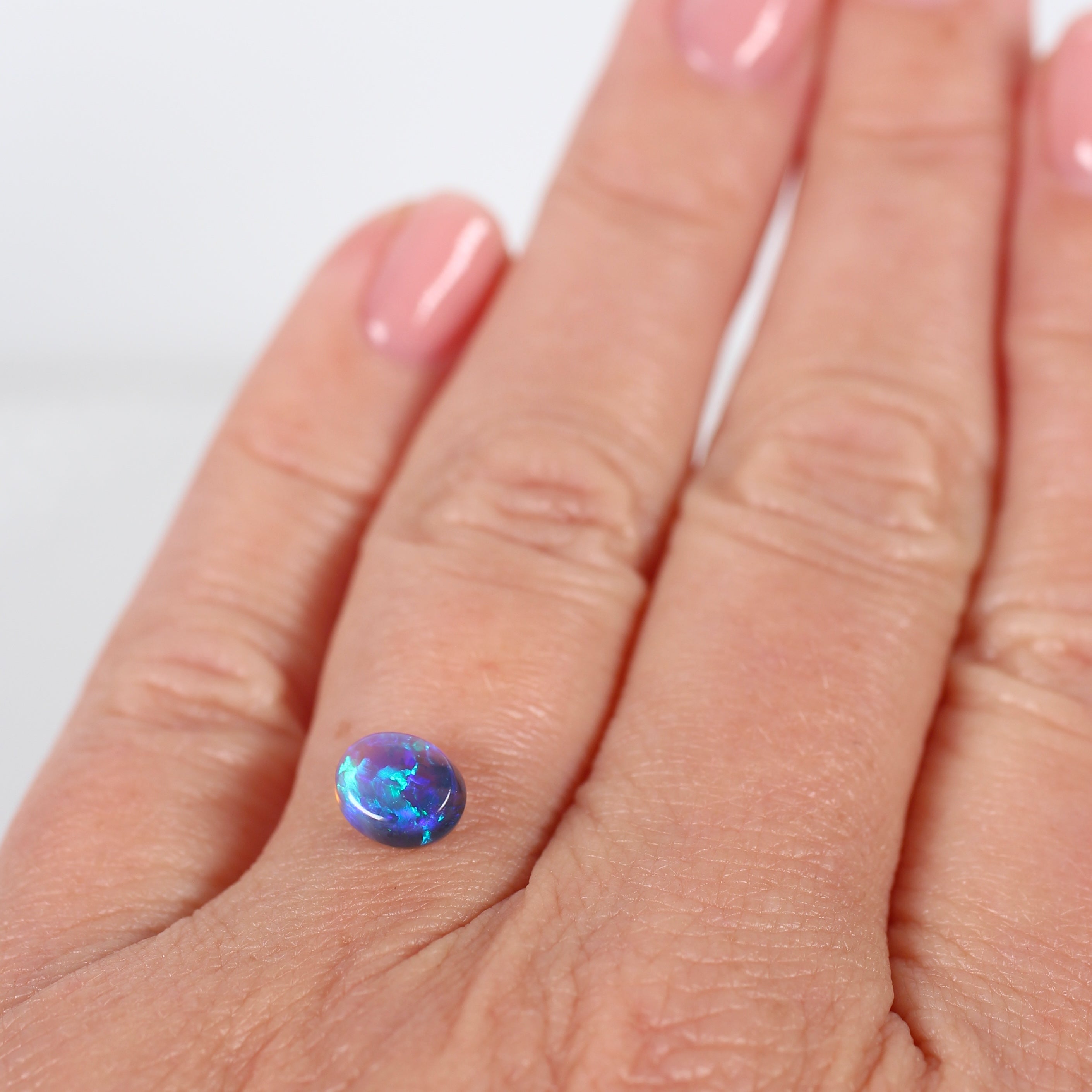 1.13ct Black Opal - 6.2 x 7.4 x 3.7 mm