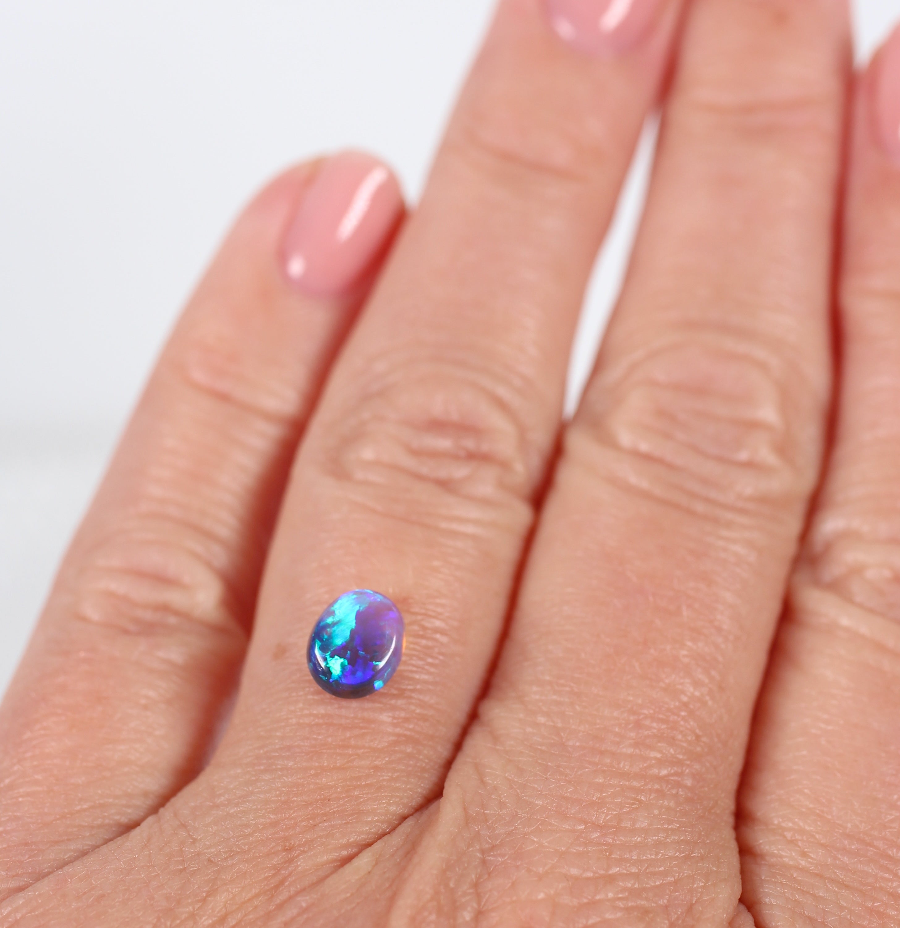 1.13ct Black Opal - 6.2 x 7.4 x 3.7 mm