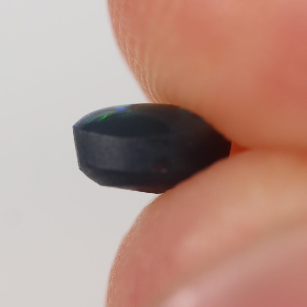 0.32ct Black Opal - 3.7 x 4.9 x 2.8mm