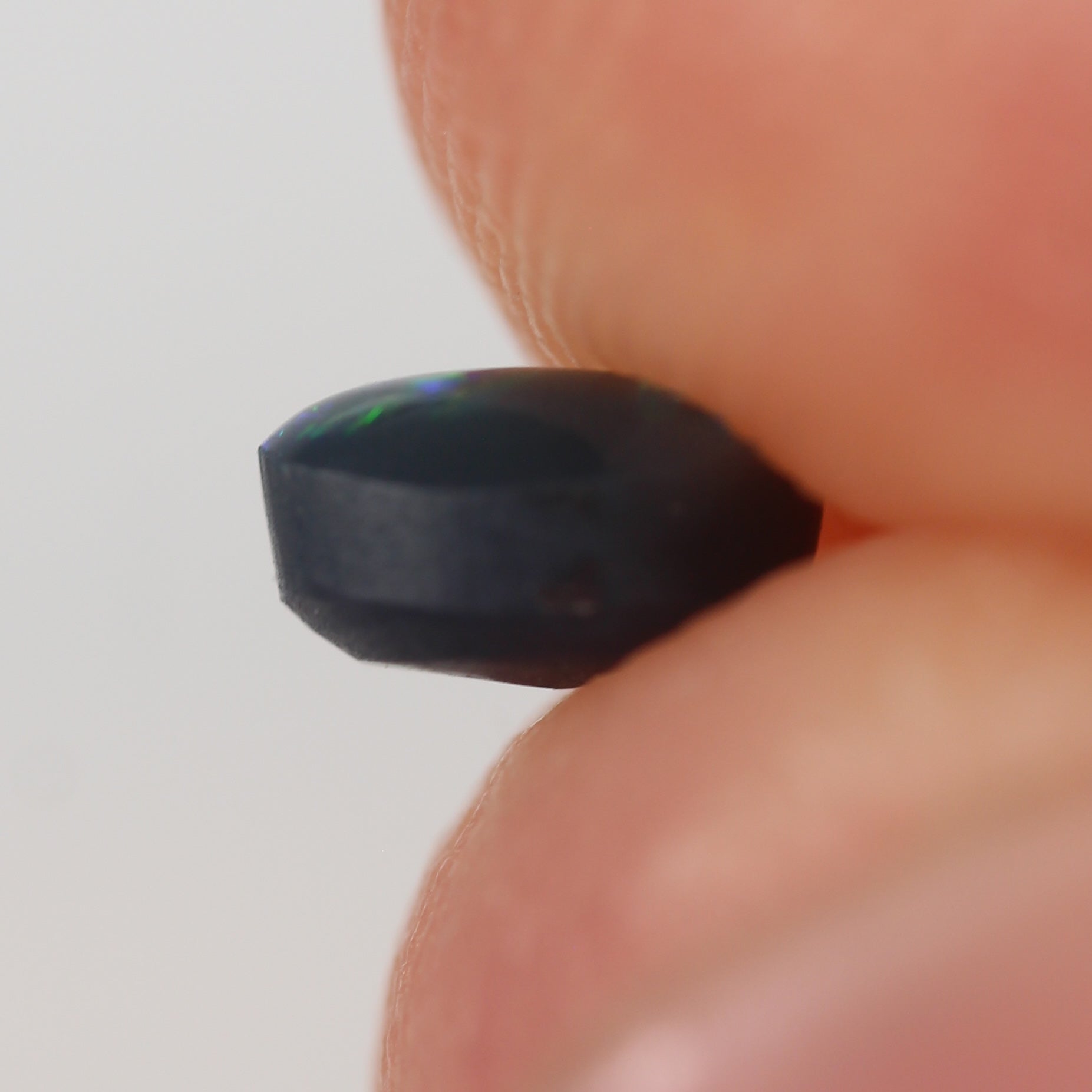 0.32ct Black Opal - 3.7 x 4.9 x 2.8mm