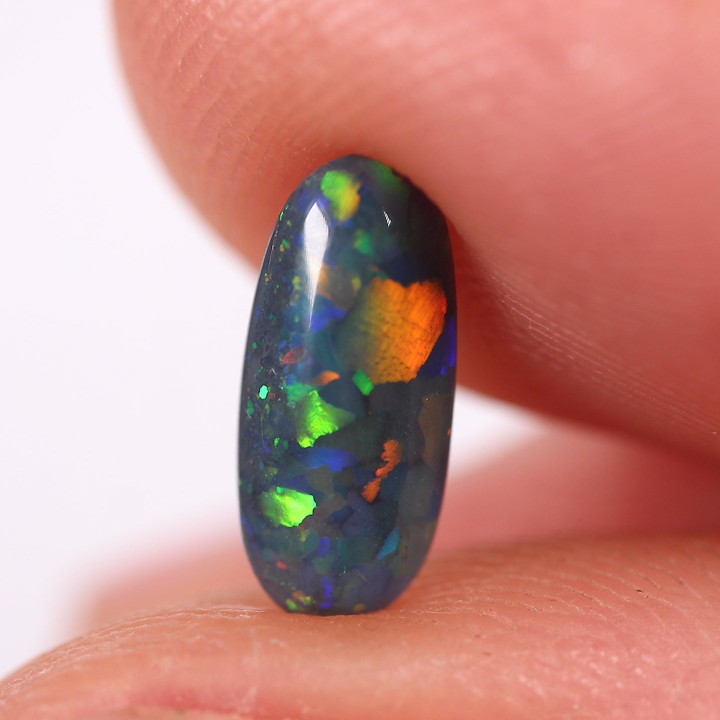 0.82ct Black Opal - 4.5 x 10 x 3mm