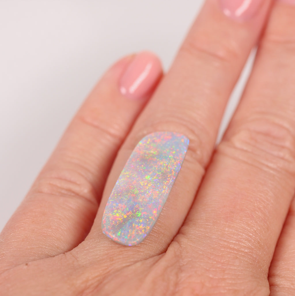 5.23ct Dark Opal - 10.2 x 27.6 x 2.5mm