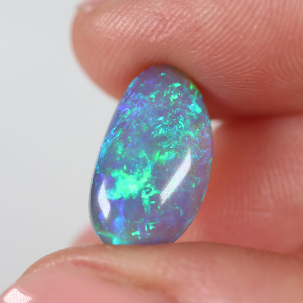 5.47ct Black Opal - 9 x 15.8 x 6.3 mm