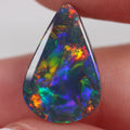 Lightning Ridge black opal 5.14ct showing vivid red-yellow play-of-colour