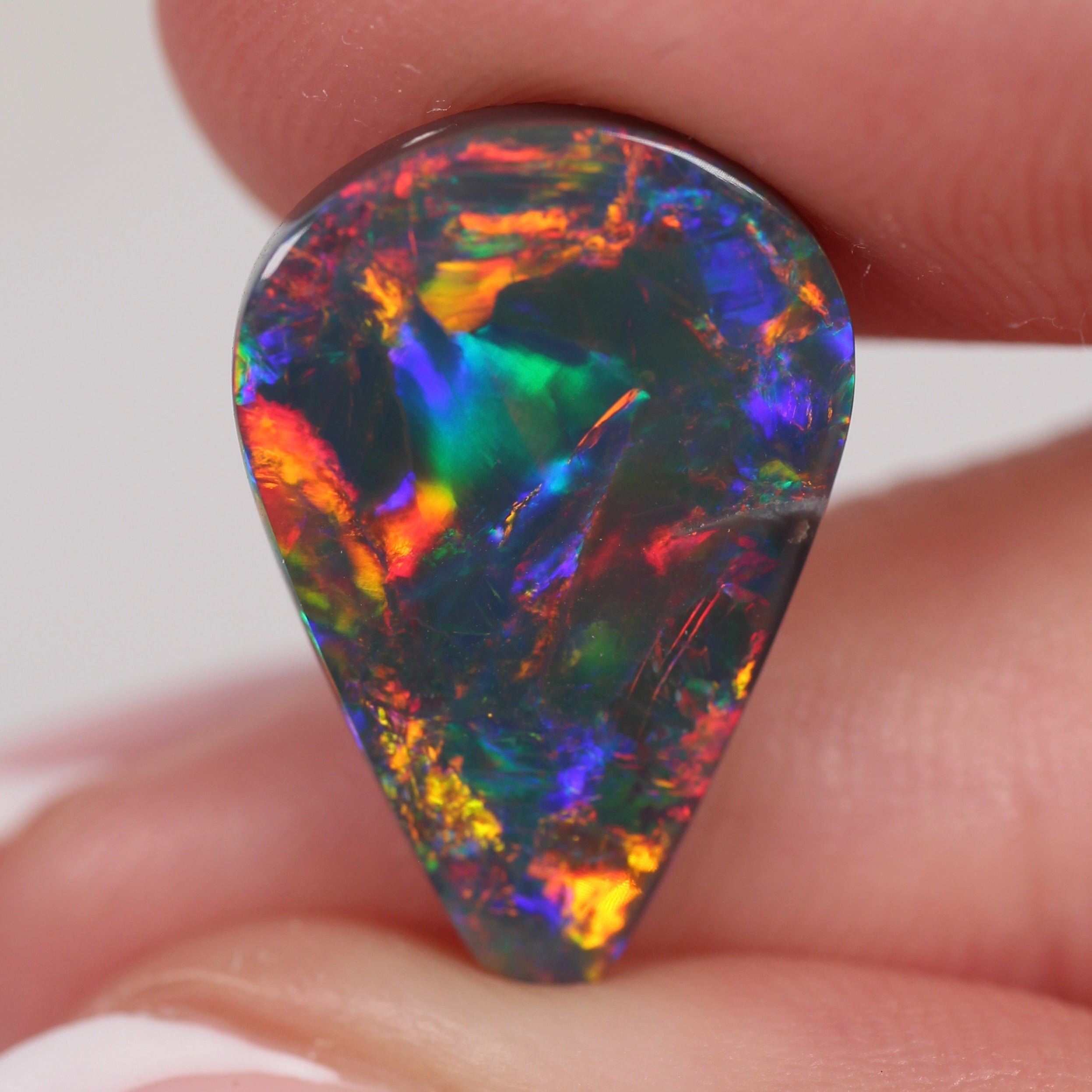 5.14ct Black Opal - 18 x 12 x 3.8mm