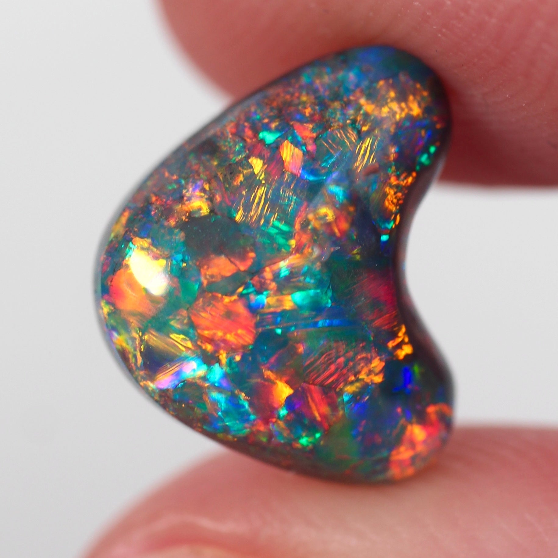 4.3ct Black Opal - 12.6 x 10.4 x 6.2