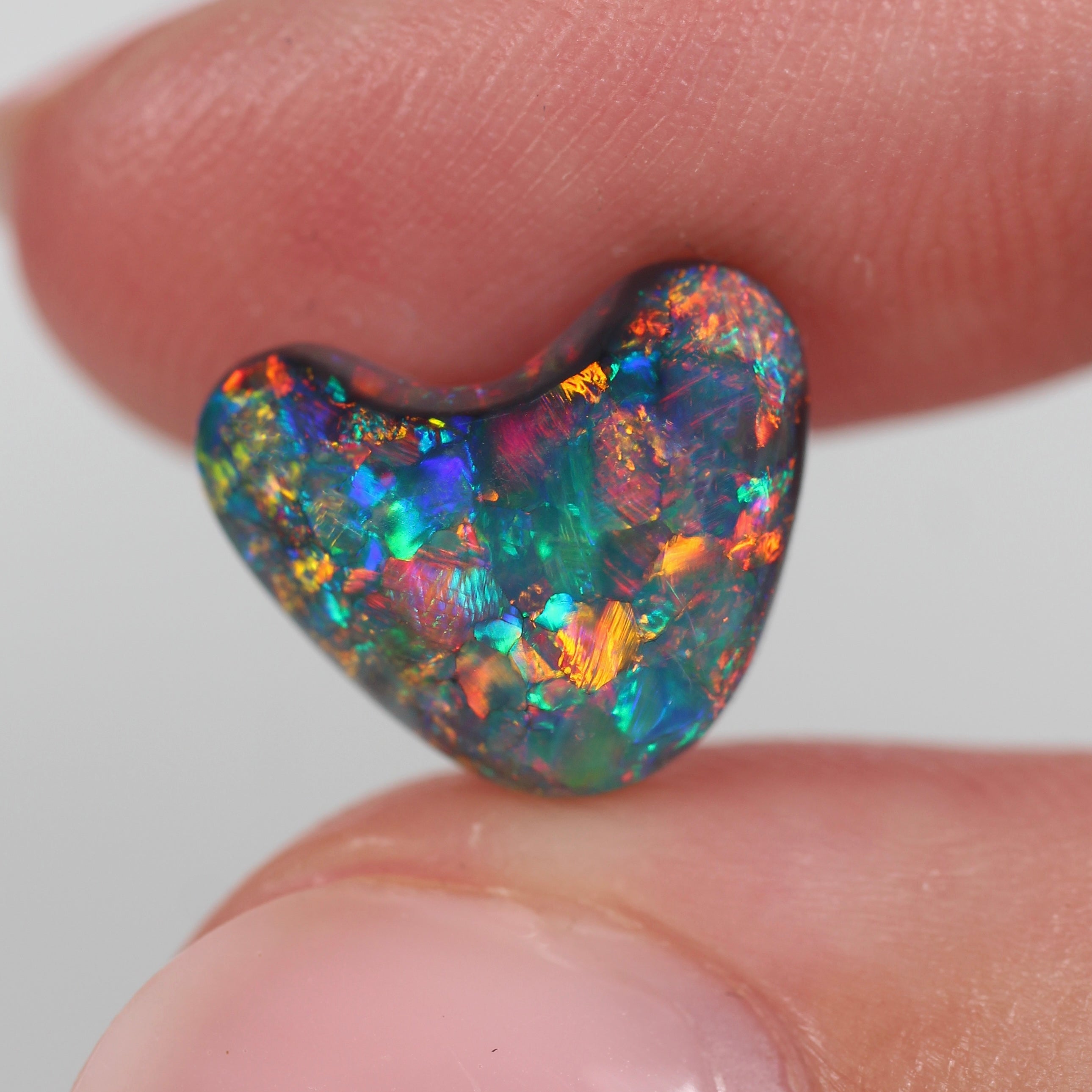 4.3ct Black Opal - 12.6 x 10.4 x 6.2