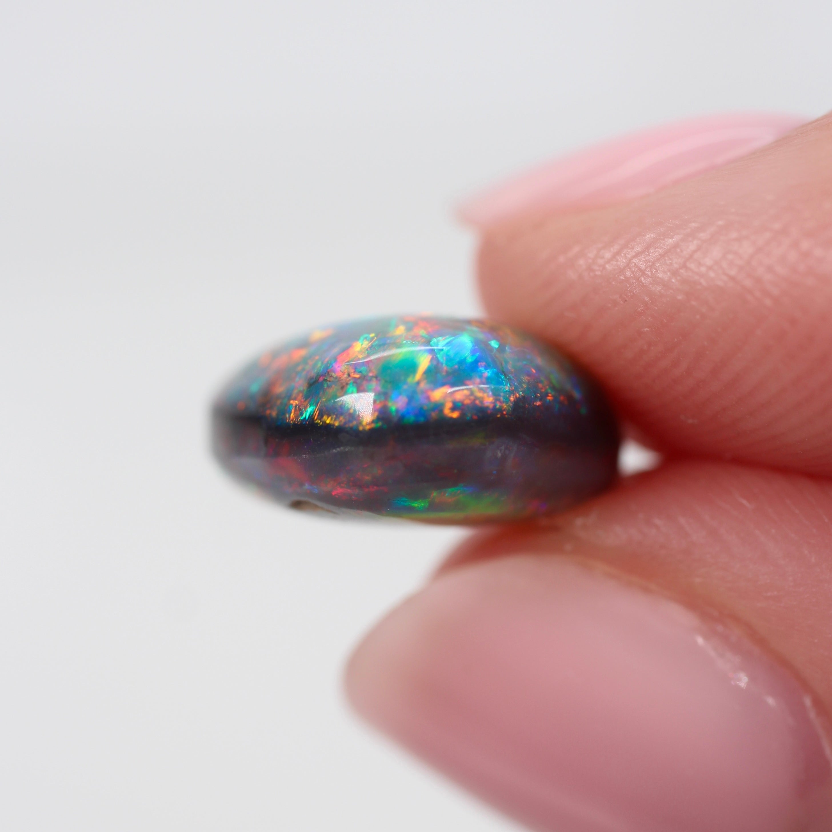 4.3ct Black Opal - 12.6 x 10.4 x 6.2