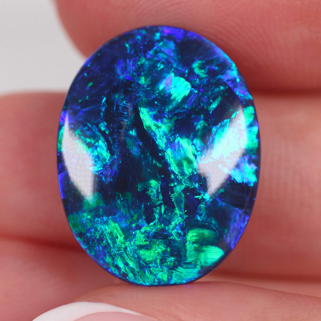 12.23ct Black Opal - 19.95 x 15.45 x 6.62mm