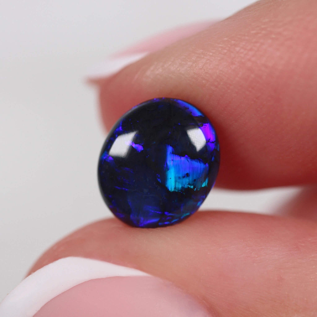 1.30ct Black Opal - 8.8 x 7.5 x 3.1mm