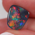 Natural black opal from Lightning Ridge, 2.56ct with lively red-purple flash