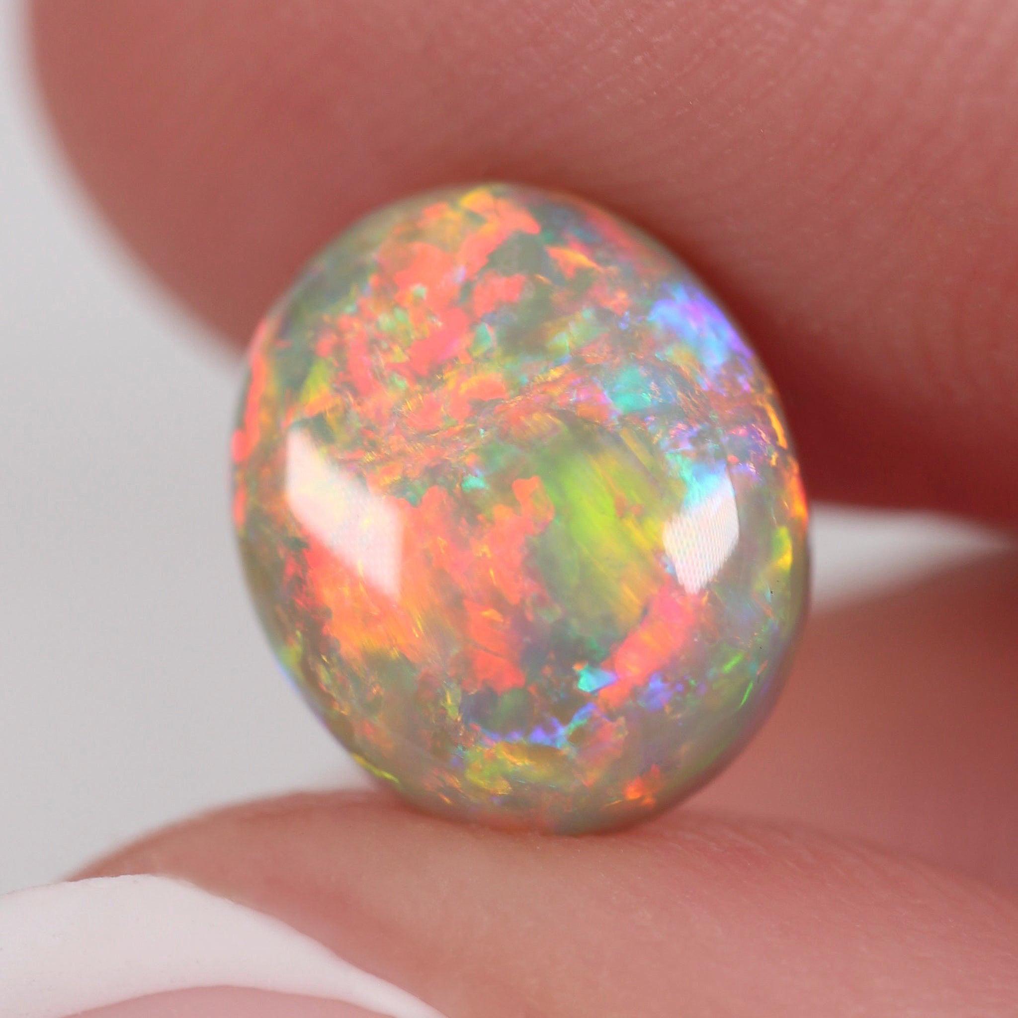 2.66ct Dark Opal - 9.4 x 8.4 x 5.2mm