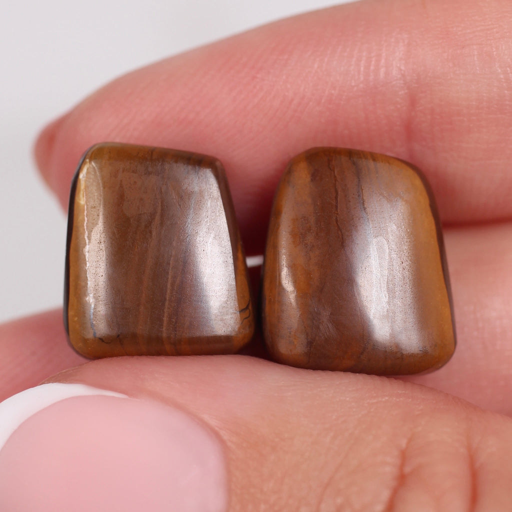 16.82ct Boulder Opal Pair - 13.95 x 12.43 x 5.40mm