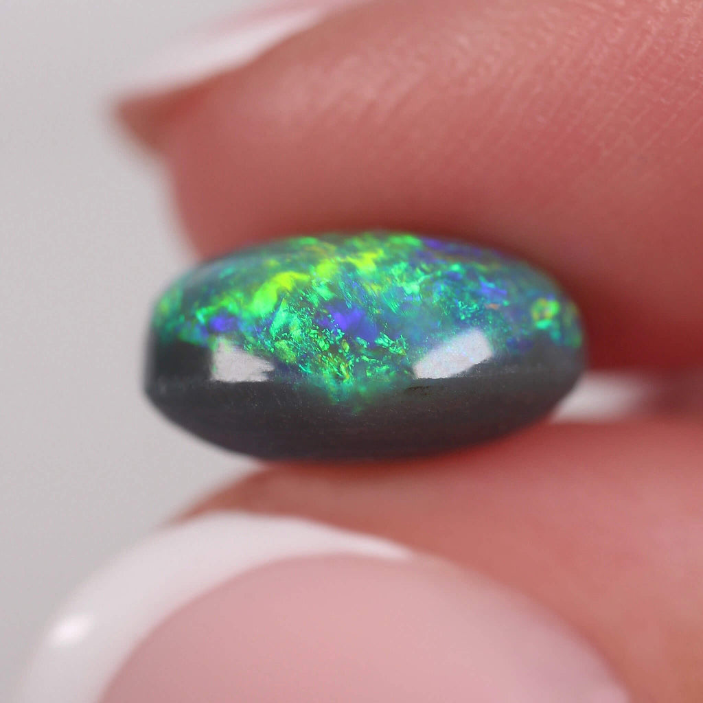 3.58ct Black Opal 11.1 x 9.6 x 5.8mm