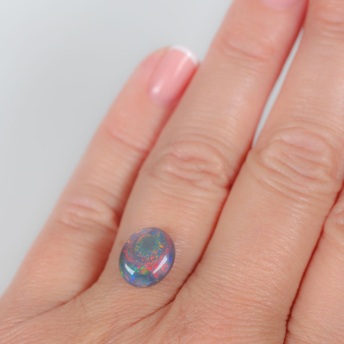 2.85ct Black Opal - 11 x 9.2 x 4.5mm