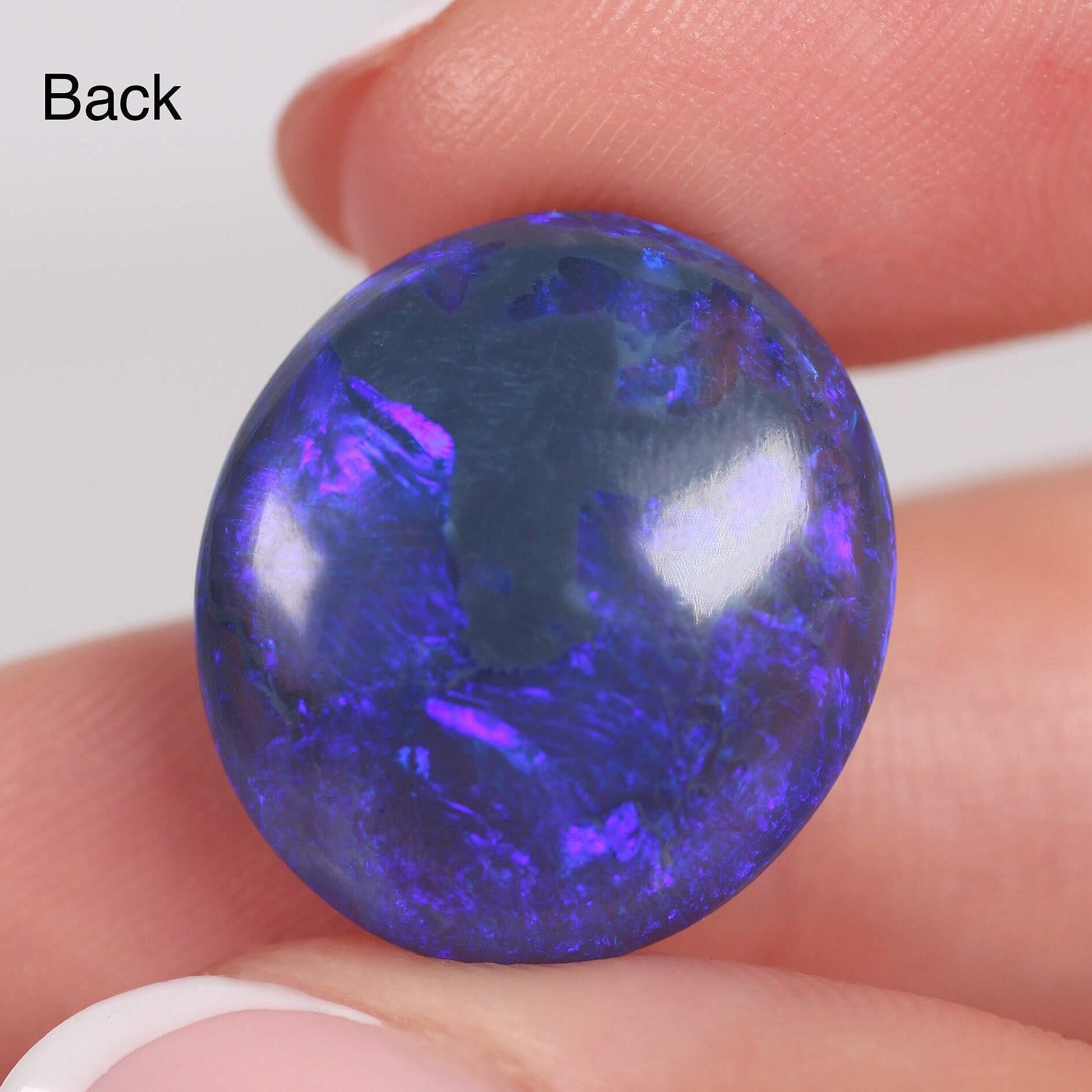 16.04ct Black Crystal Opal - 19.1 x 17 x 8.4mm