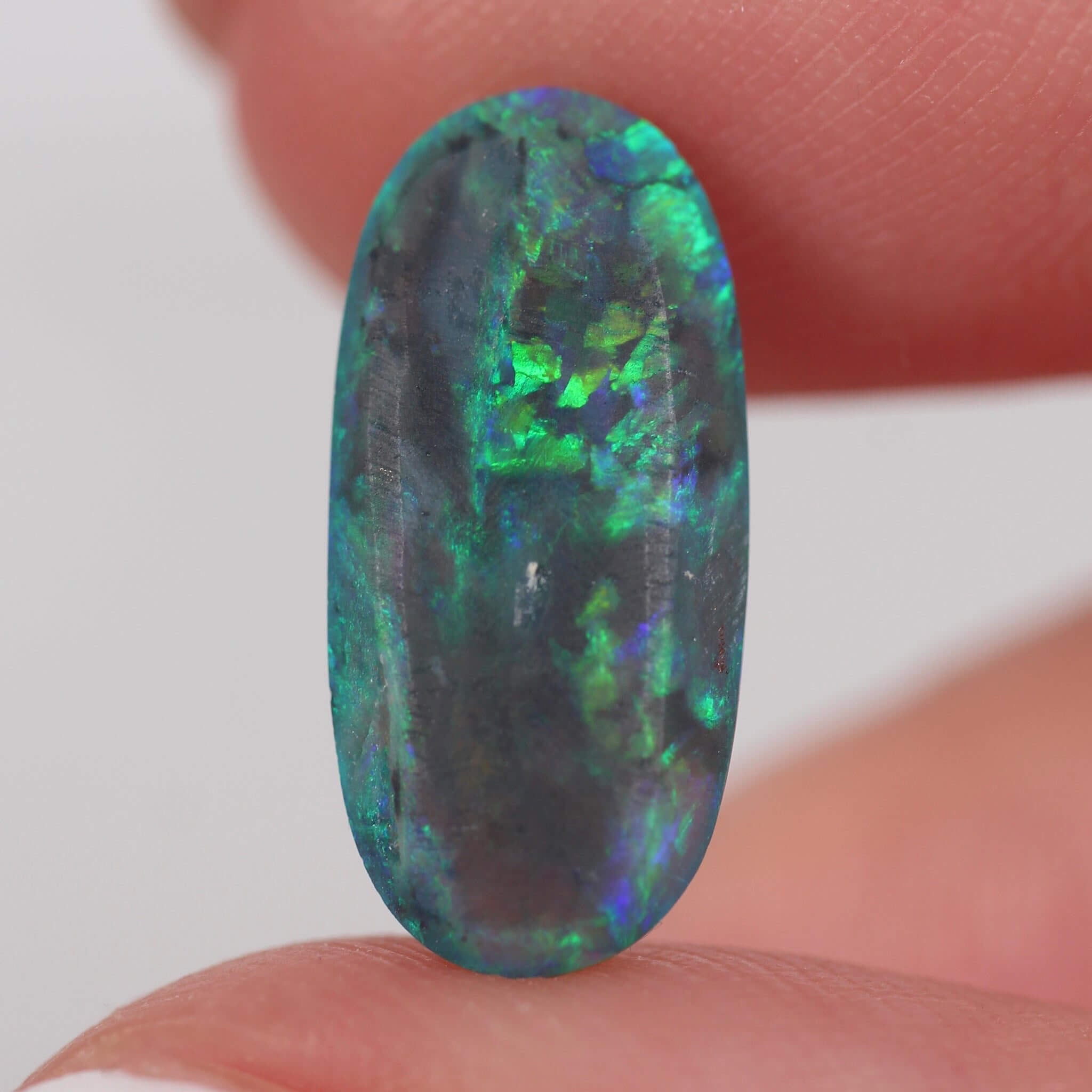 3.28ct Black Opal - 16 x 7.5 x 4.1mm