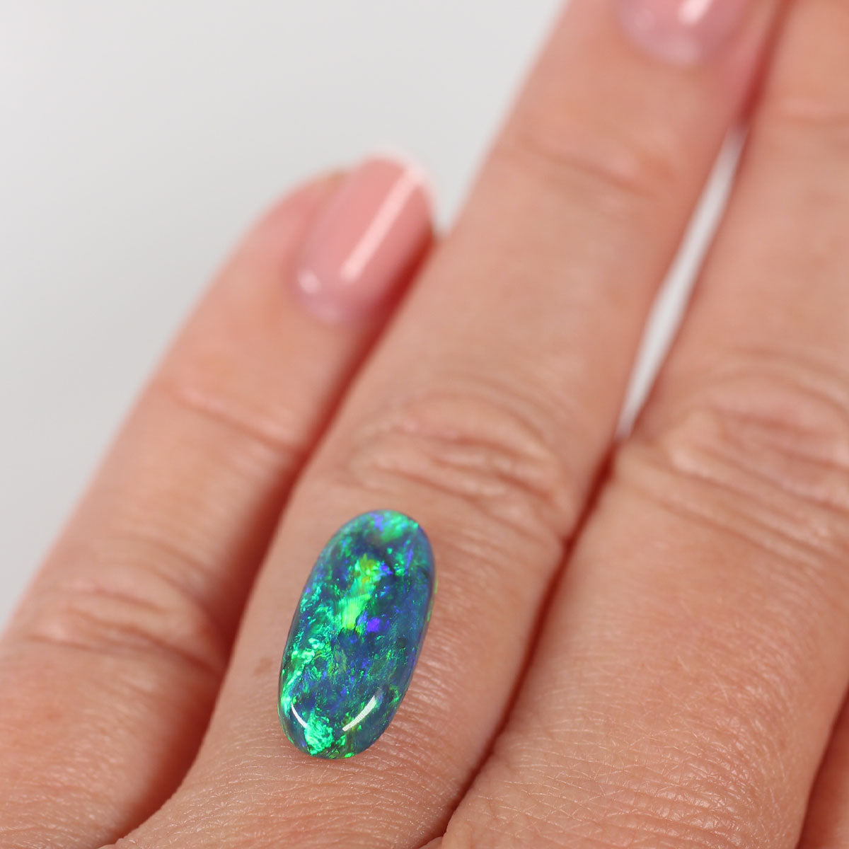 3.28ct Black Opal - 16 x 7.5 x 4.1mm
