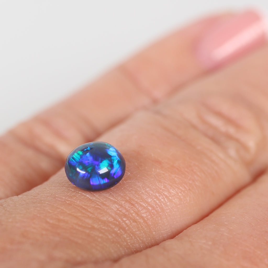1.11ct Black Opal - 6.8 x 6.7 x 4.0mm