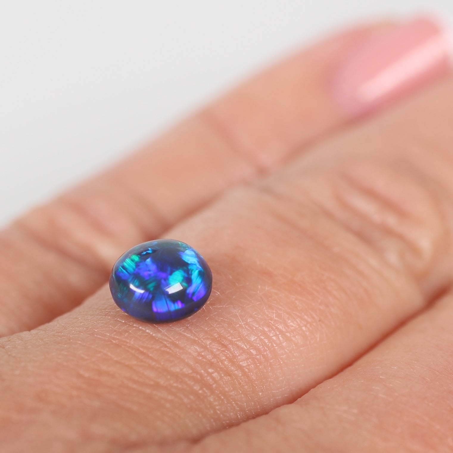 1.11ct Black Opal - 6.8 x 6.7 x 4.0mm