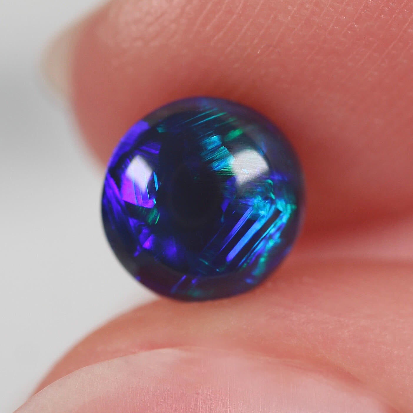 1.11ct Black Opal - 6.8 x 6.7 x 4.0mm