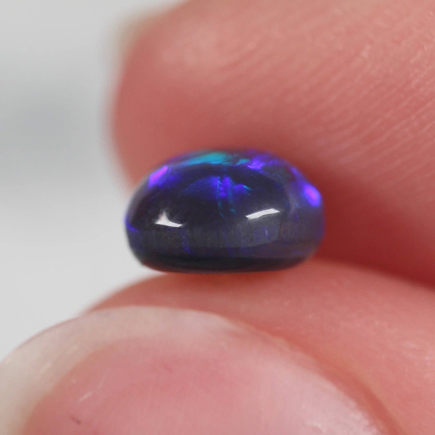 1.11ct Black Opal - 6.8 x 6.7 x 4.0mm