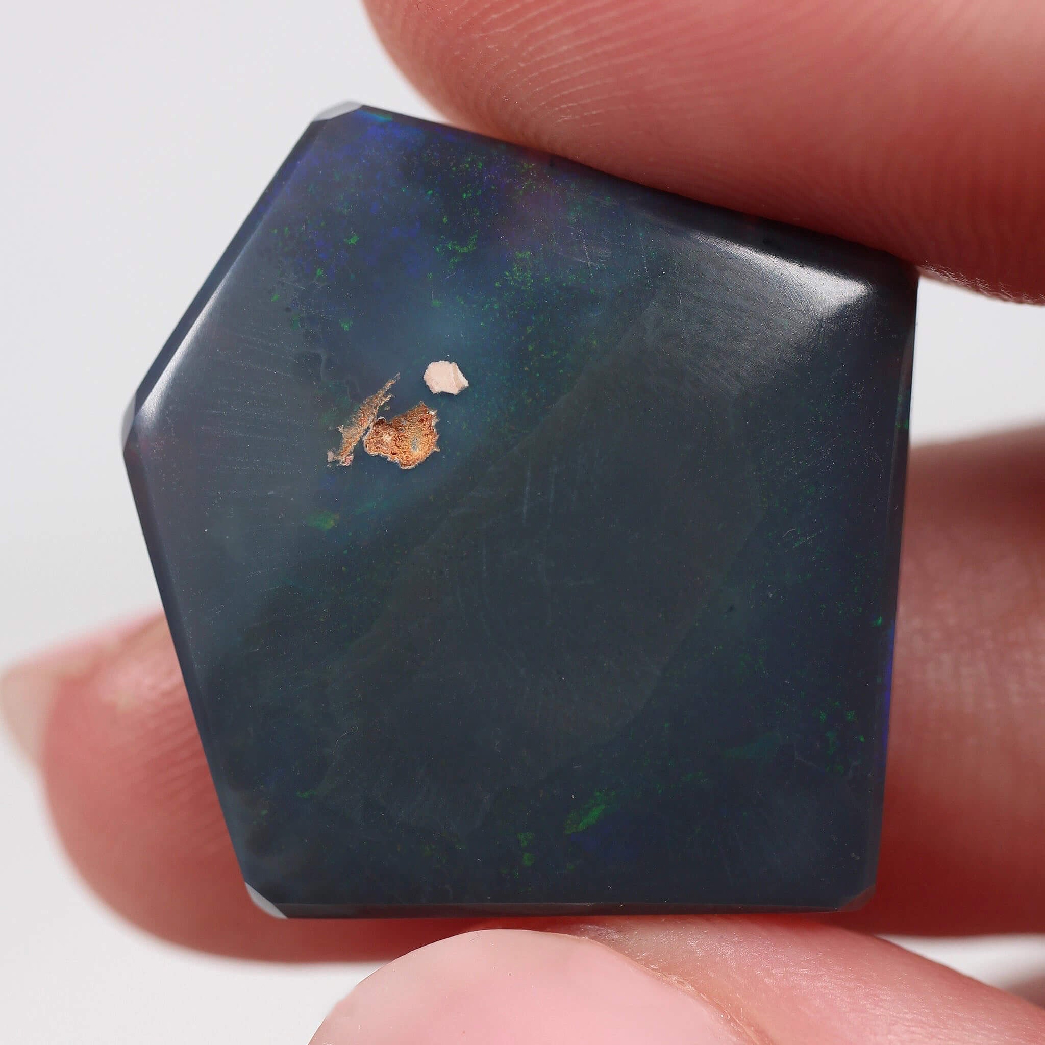 18.52ct Black Opal - 27.3 x 25.5 x 4.8mm