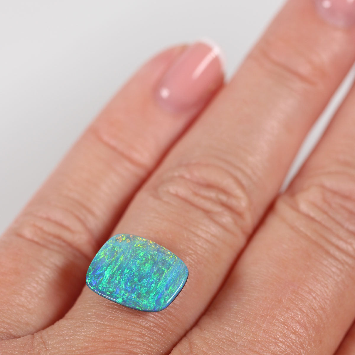 3.76ct Boulder opal - 12.44 x 9.85 x 3.06mm