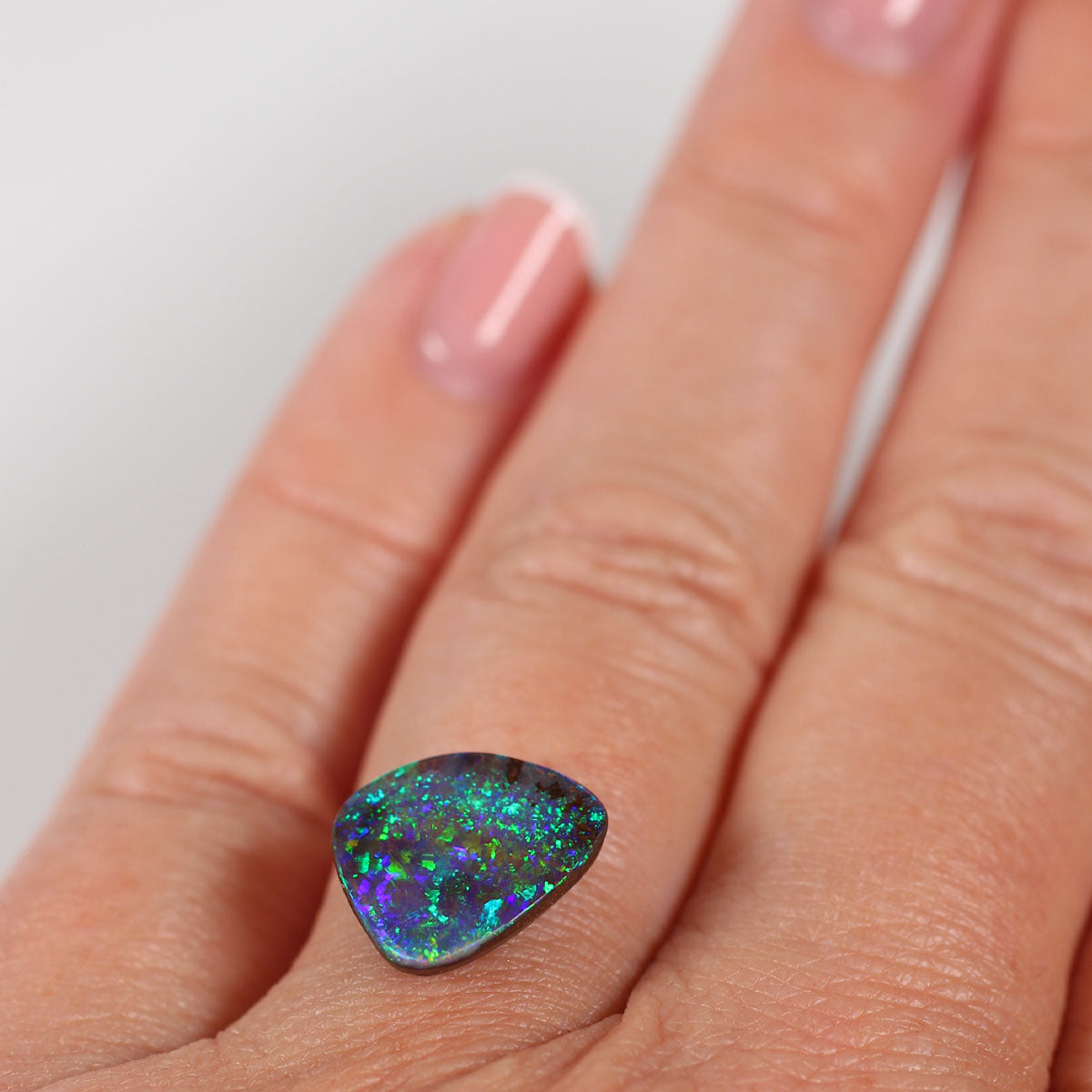 3.68ct Boulder Opal - 12.49 x 11.70 x 3.85 mm