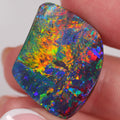Red-orange boulder opal 24.3ct natural solid Australian opal from Winton
