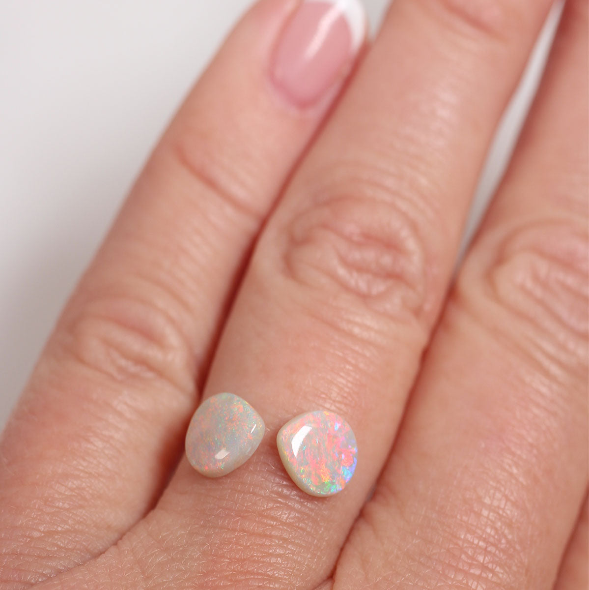 1.5 ct Light Opal Pair - 6.4 x 7.6 x 2.6mm