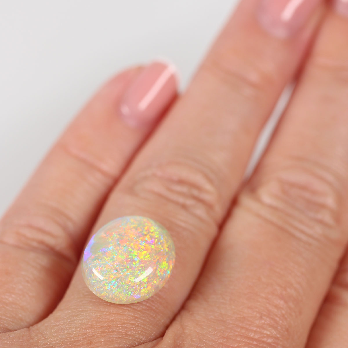 5.71ct Dark Opal - 14.1 x 12.2 x 5.9mm