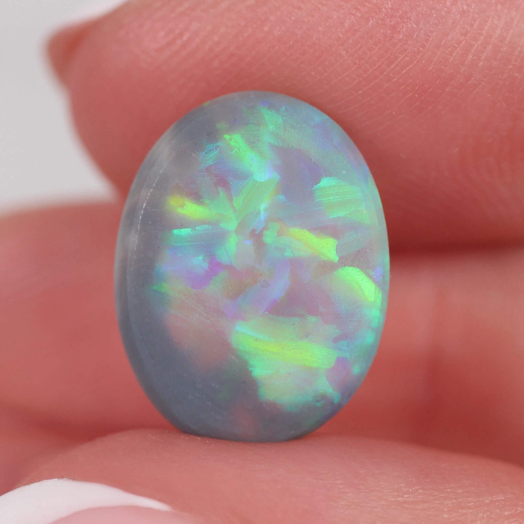 4.4ct Dark Crystal Opal - 14.5 x 11 x 4.3mm