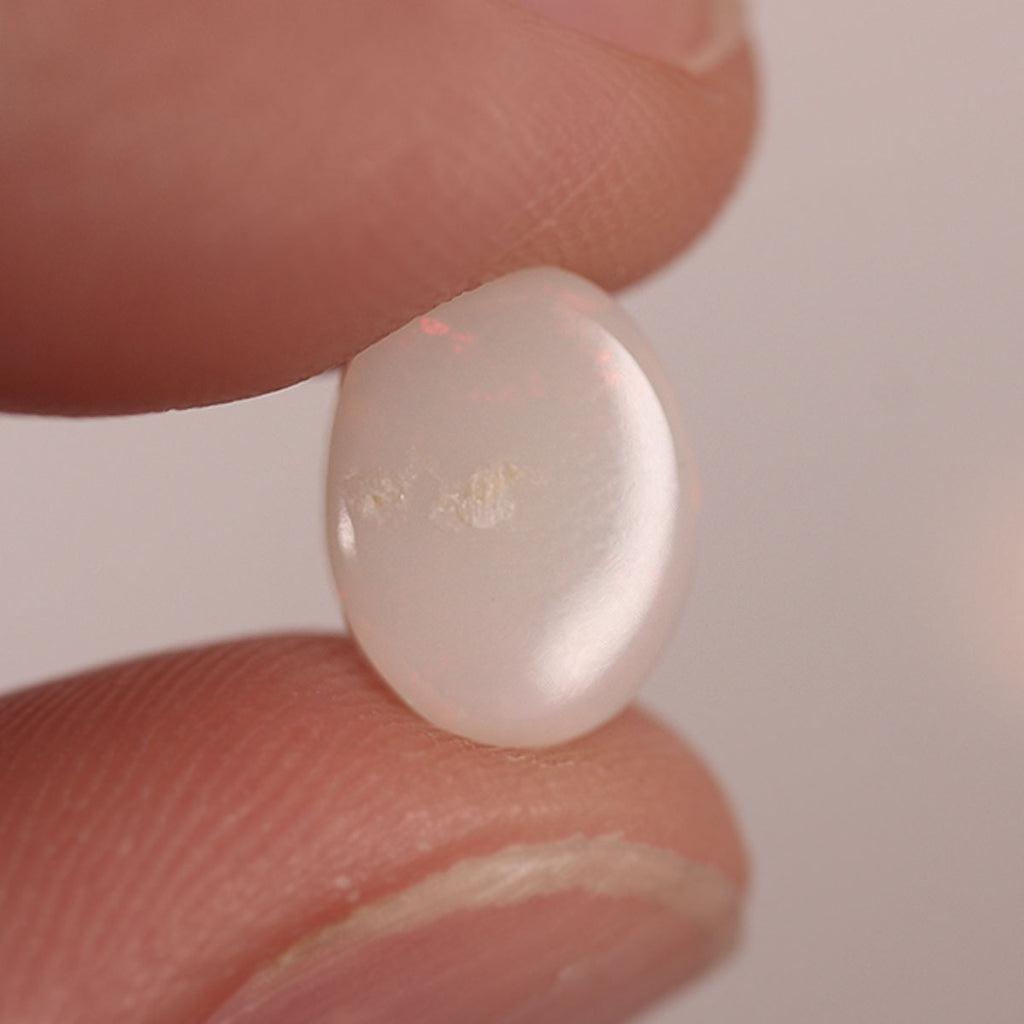 Coober Pedy Light Opal 1.4ct Natural Solid Pink Green Foil and Palette