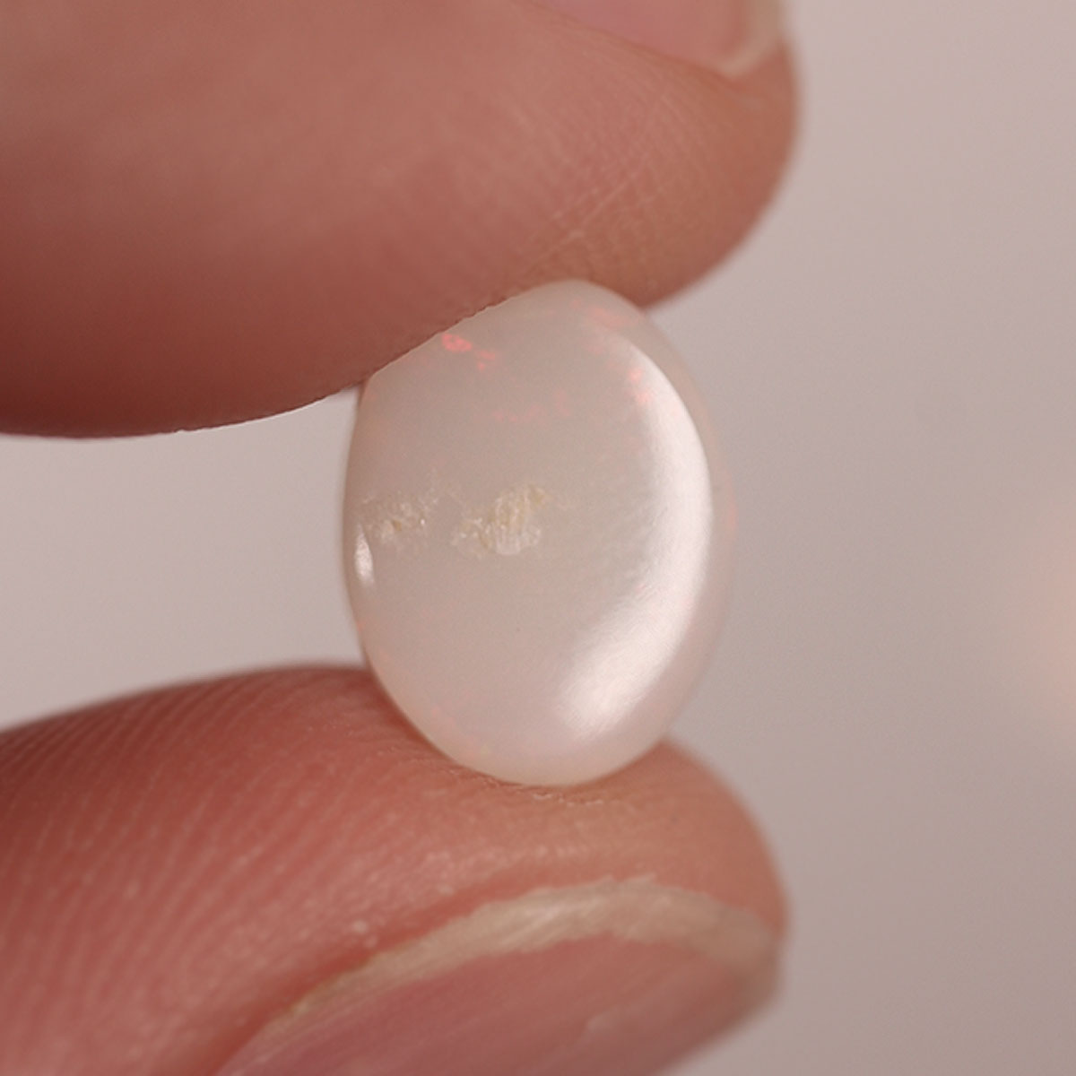 Lightning Ridge Light Opal 1.4ct Natural Solid Pink Green Foil and Palette