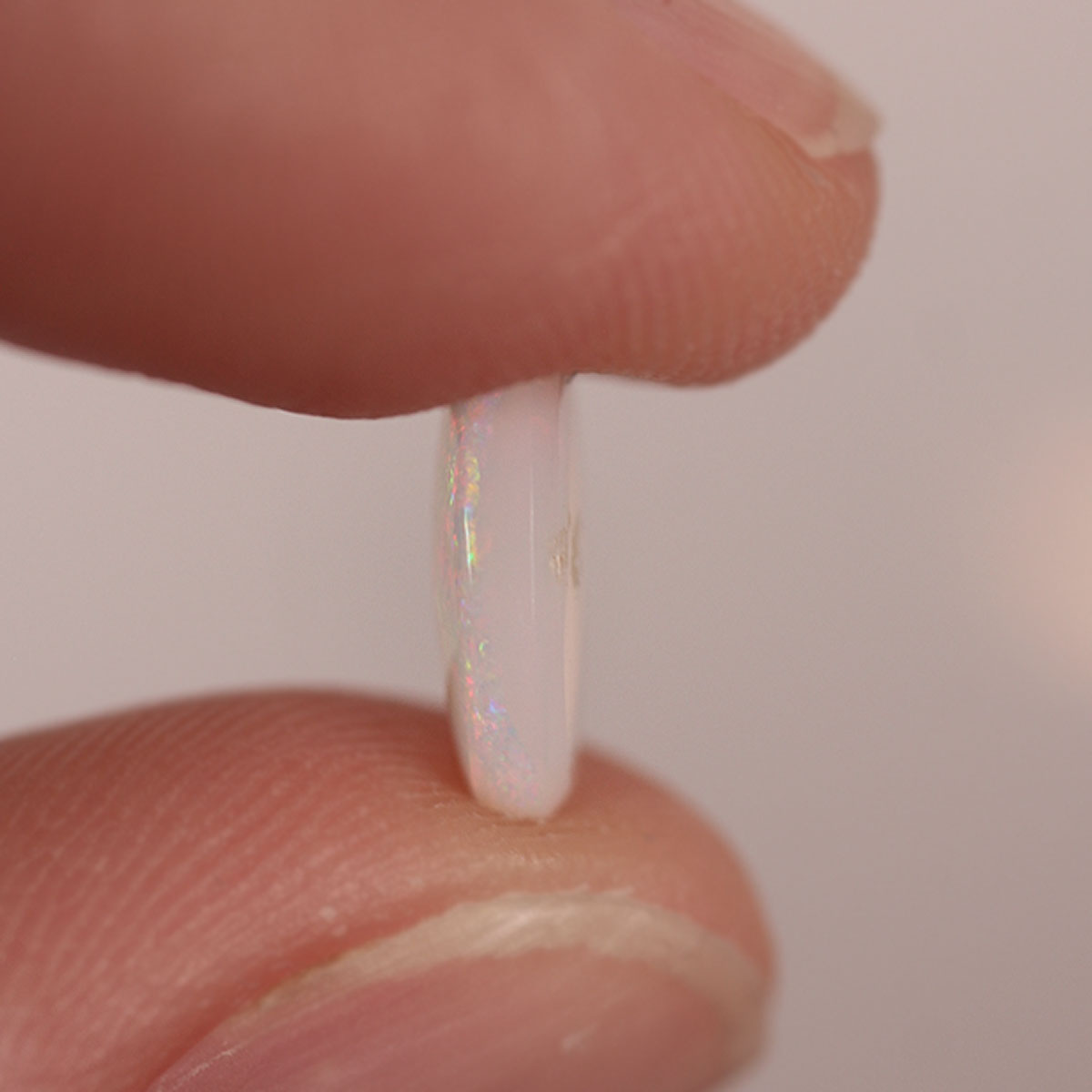 Lightning Ridge Light Opal 1.4ct Natural Solid Pink Green Foil and Palette