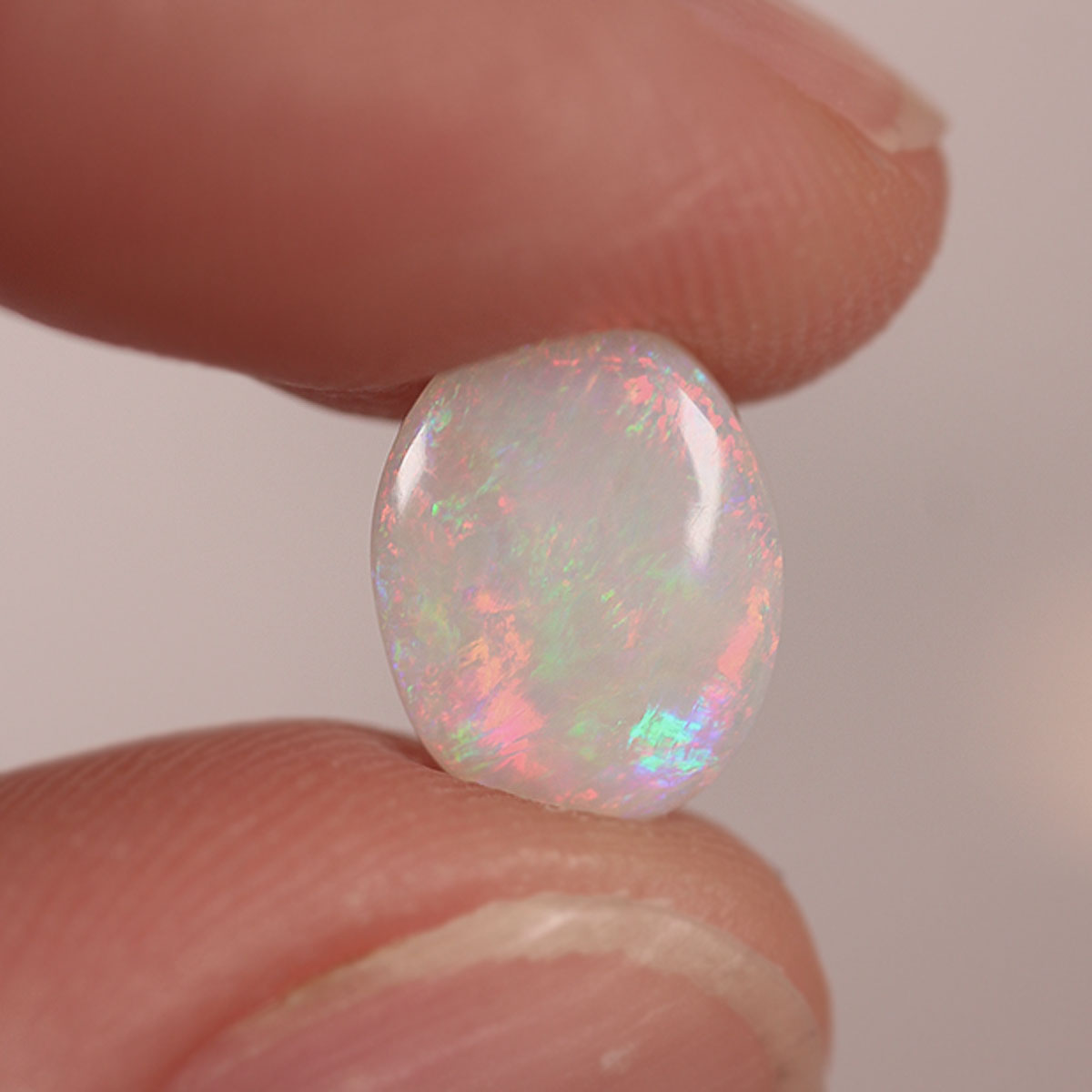 Lightning Ridge Light Opal 1.4ct Natural Solid Pink Green Foil and Palette