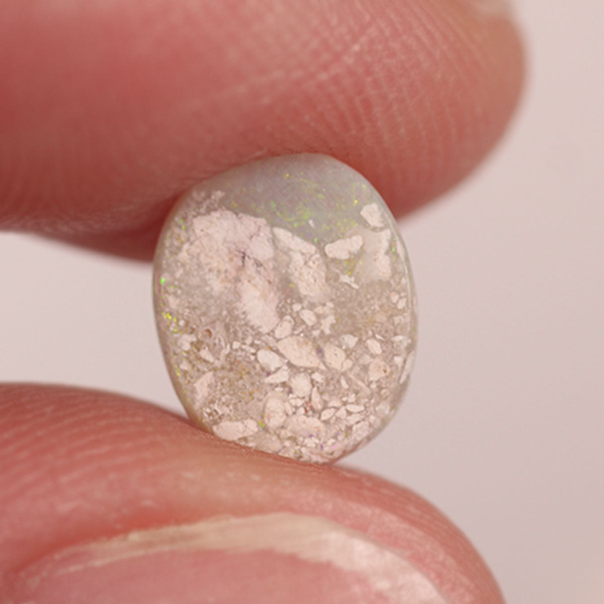 White Cliffs Light Opal 1.0ct Natural Solid Bright Green Pinafore