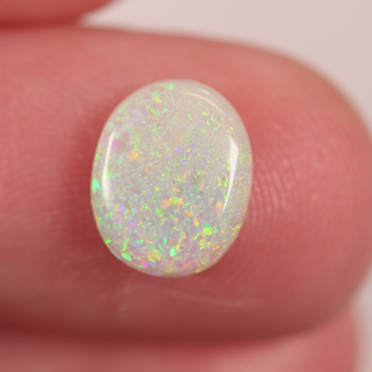 White Cliffs Light Opal 1.0ct Natural Solid Bright Green Pinafore