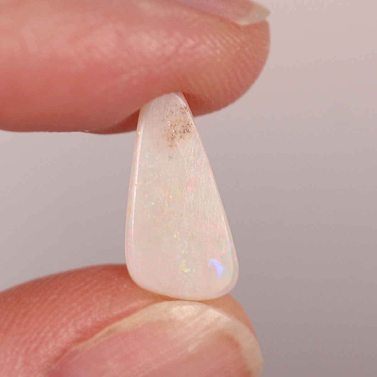 Coober Pedy Light Opal 1.5ct Natural Solid Bright Orange Green Flagstone