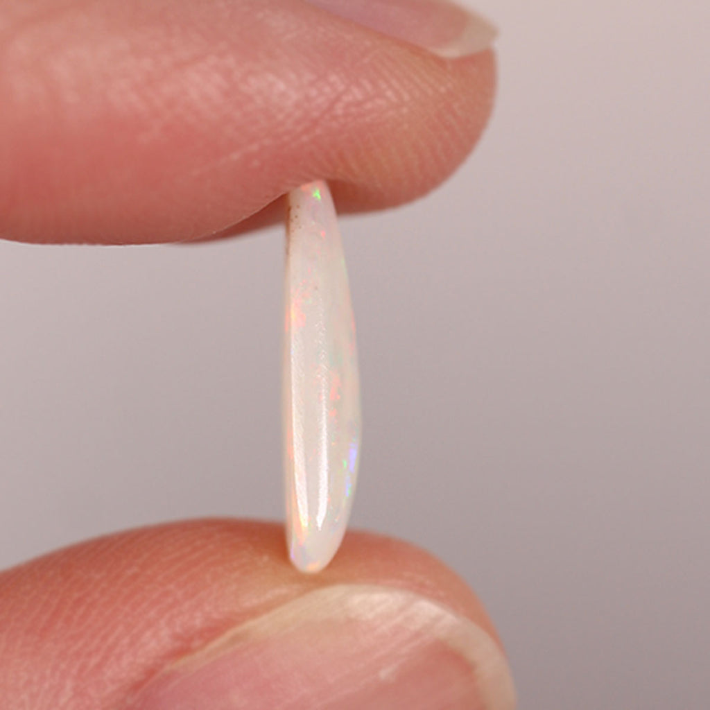Coober Pedy Light Opal 1.5ct Natural Solid Bright Orange Green Flagstone