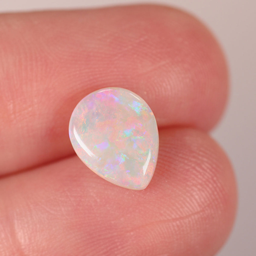 Coober Pedy Light Opal 1.35ct Natural Solid Bright Orange Foil / Floral