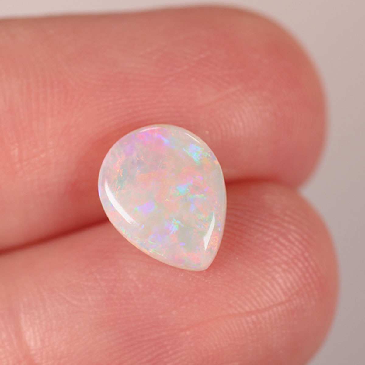 Coober Pedy Light Opal 1.35ct Natural Solid Bright Orange Foil / Floral