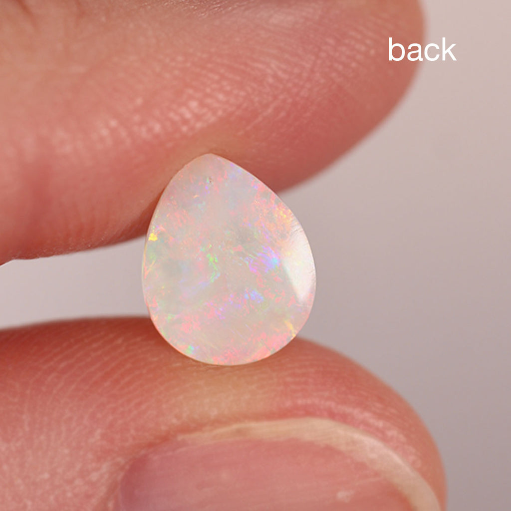 Coober Pedy Light Opal 1.35ct Natural Solid Bright Orange Foil / Floral