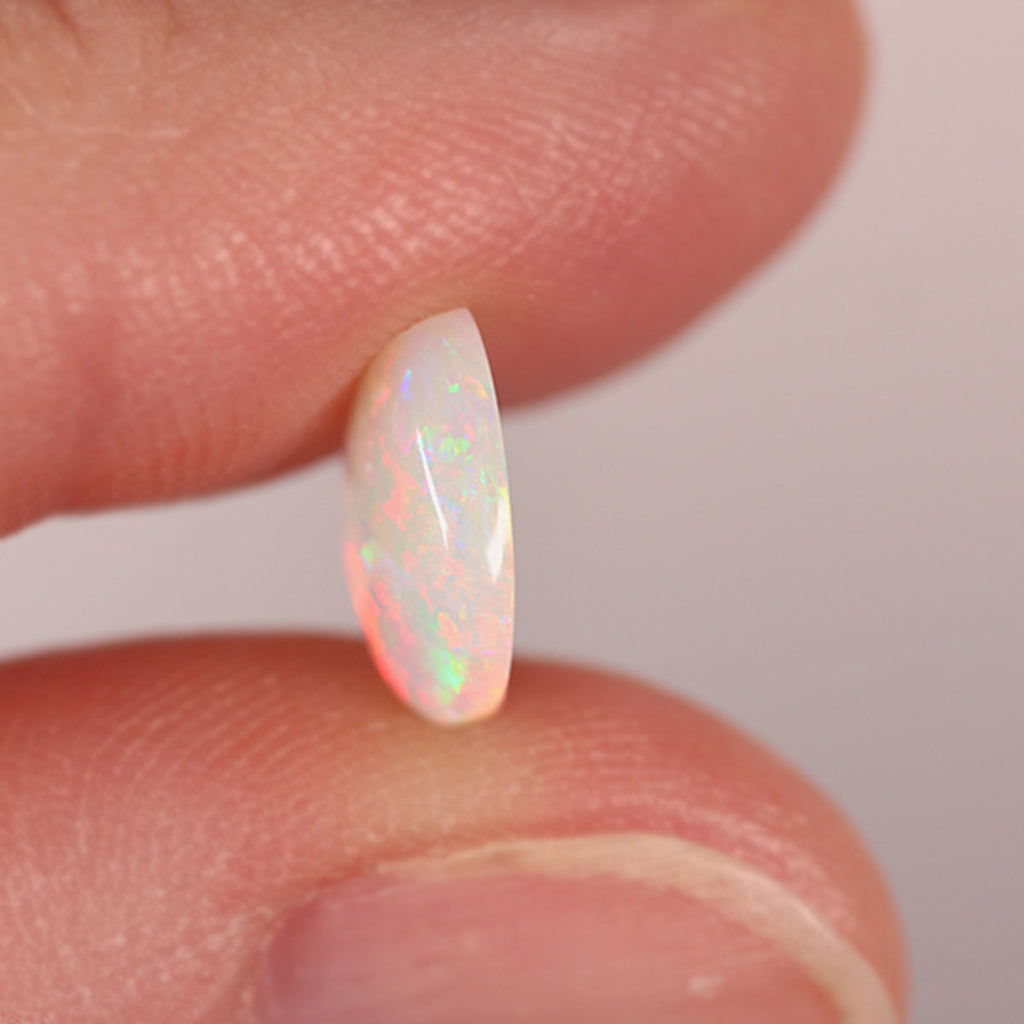 Coober Pedy Light Opal 1.35ct Natural Solid Bright Orange Foil / Floral