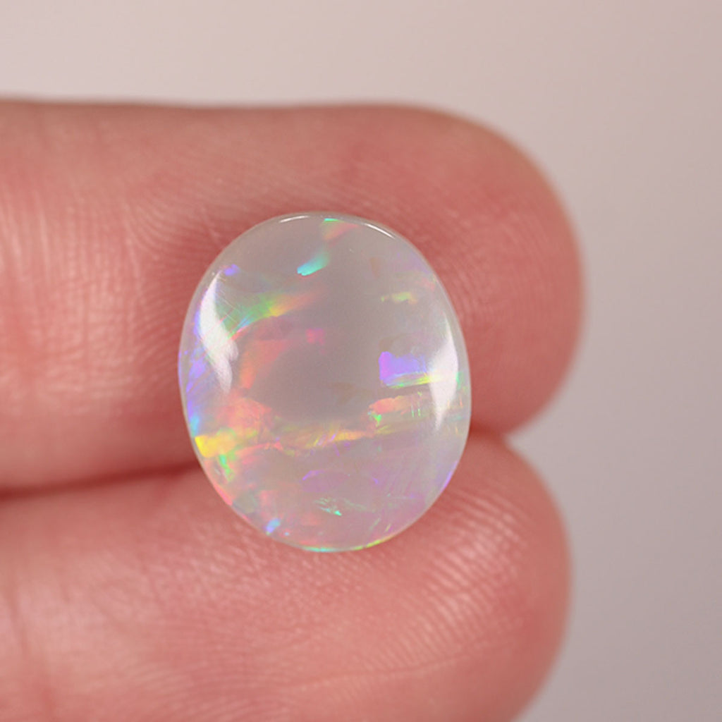 Lightning Ridge Light Opal 2.5ct Natural Solid Bright Blue Orange Striated / Foil