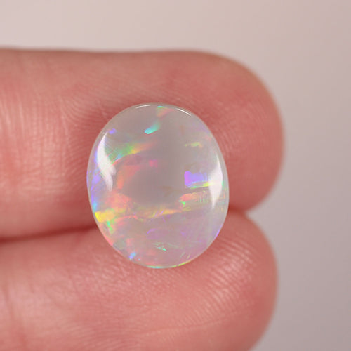 Lightning Ridge Light Opal 2.5ct Natural Solid Bright Blue Orange Striated / Foil