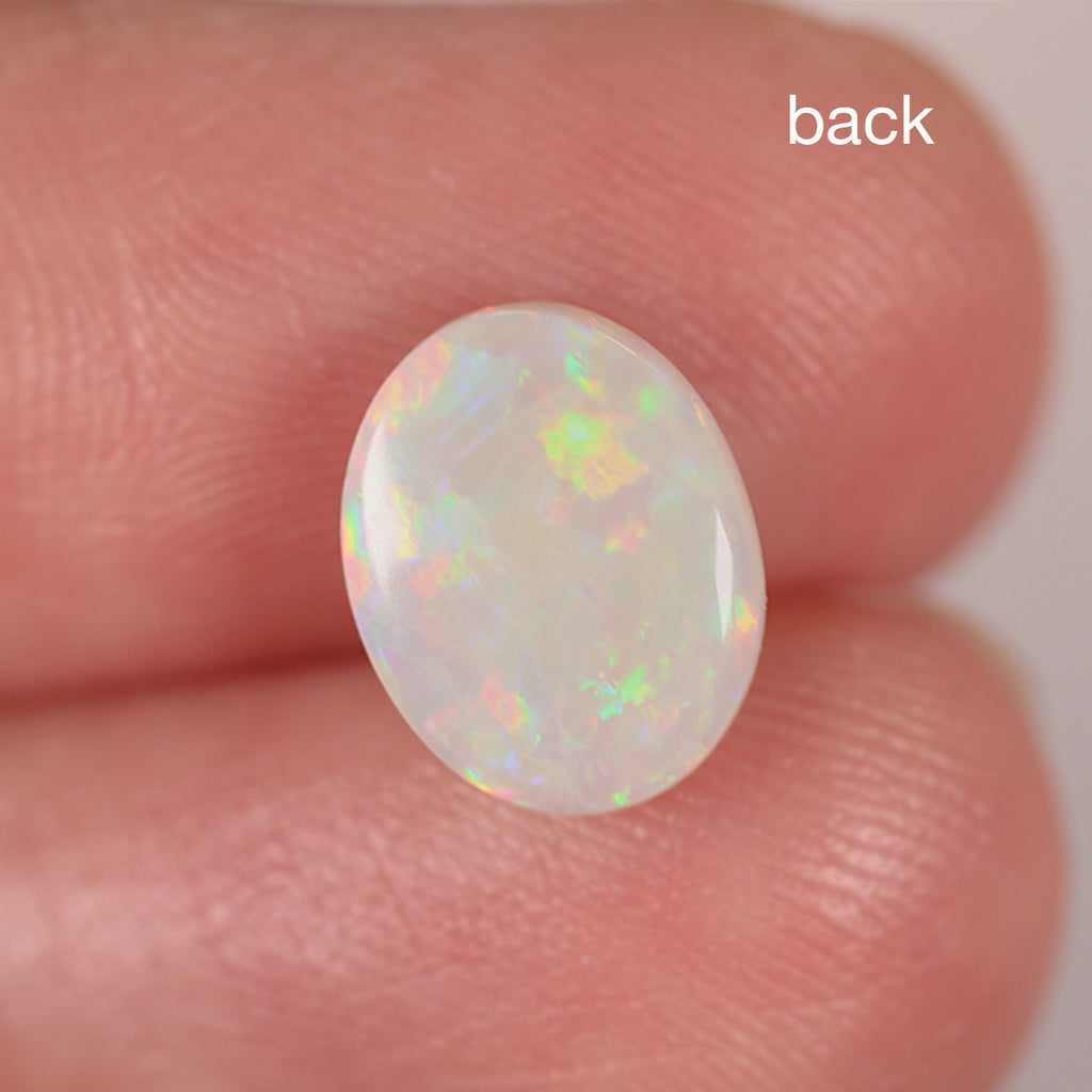 Coober Pedy Light Opal 1.4ct Natural Solid Bright Green Orange Floral