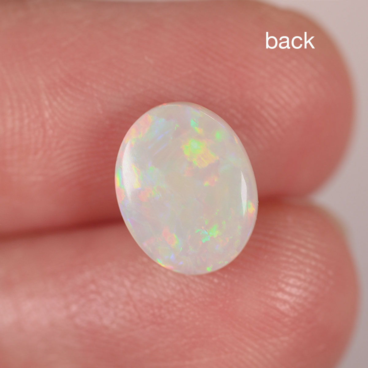 Coober Pedy Light Opal 1.4ct Natural Solid Bright Green Orange Floral