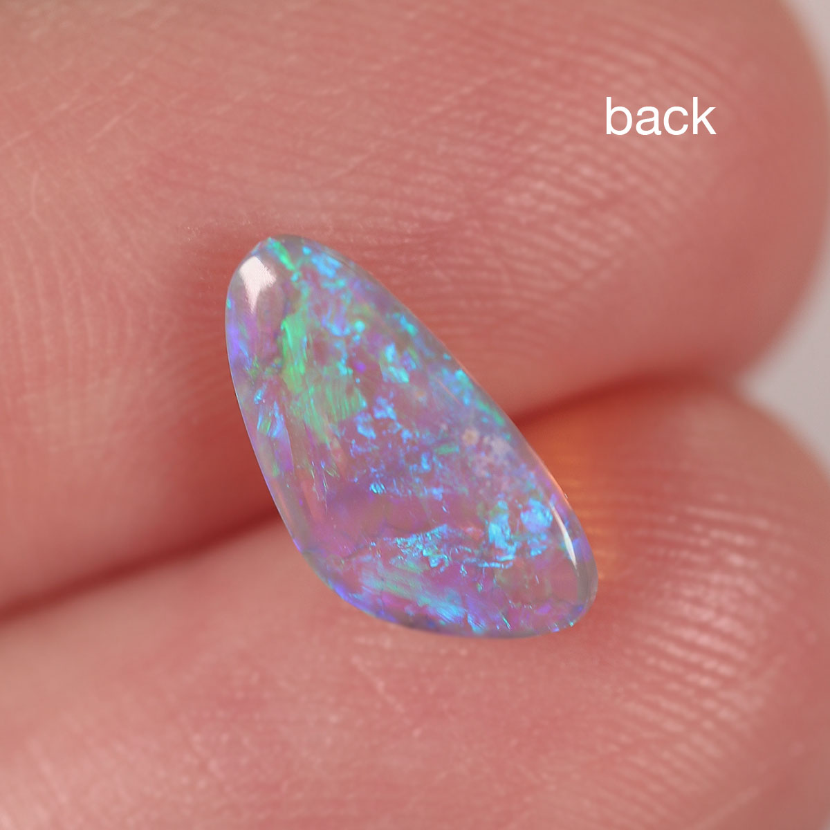 Lightning Ridge Dark Crystal 0.83ct Natural Solid Bright Blue Green Mackerel